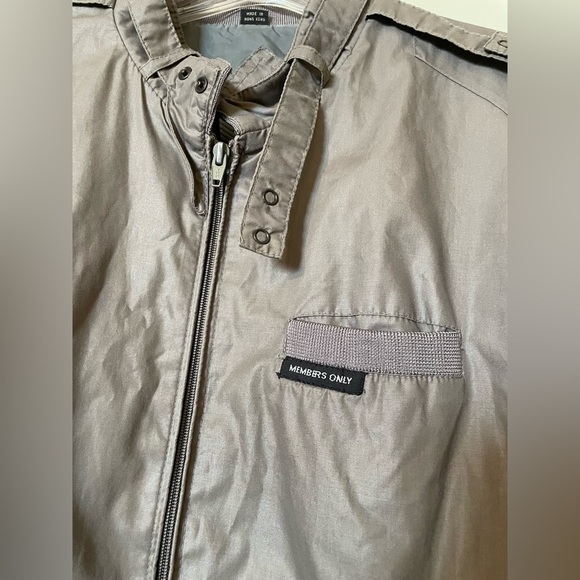 Vintage Members Only Bomber Jacket Classic Iconic Racer Full Zip Mens Size 44 L - Picture 4 of 7
